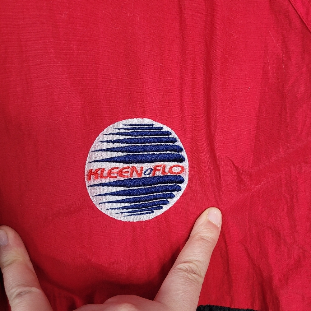 Vintage Kleen Flo red and blue colourblock jacket - Picture 4 of 16